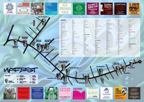 Upfest graffiti location map
