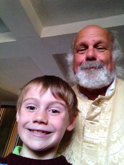 Milo with Jacob at the Merchant's House