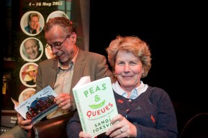 Sandi Toksvig with Matt Holland