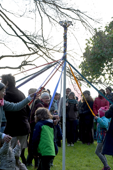 Maypole dancing